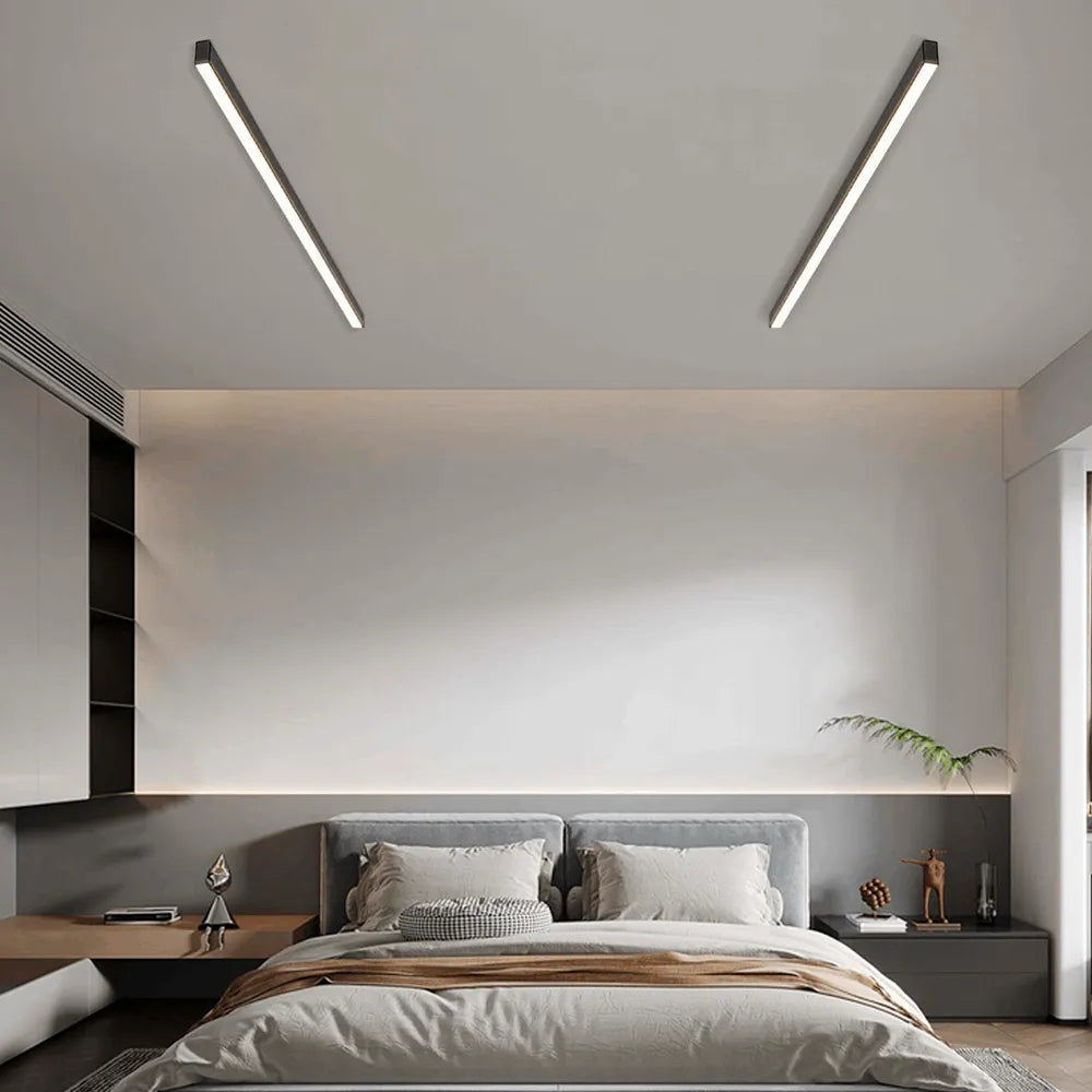 LED Ceiling Light – Black Dimmable for Living Room
